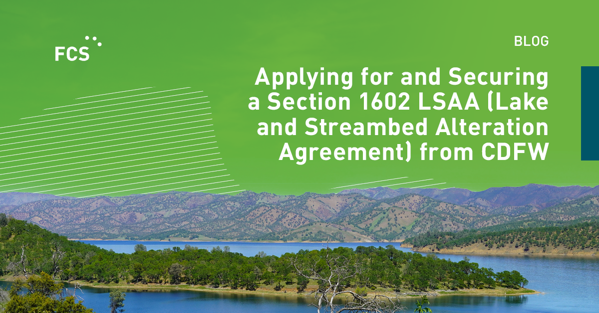 Applying for and Securing a Section 1602 LSAA (Lake and Streambed Alteration Agreement) from CDFW image